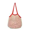 Bolso cruzado de cuadros energético de doble cara con bordado de manzana, adecuado para que lo usen las niñas para ir de compras, salir y hacer picnics, bolso de hombro ligero y versátil