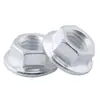 Tuerca de brida de aleación de aluminio 6061 tuerca hexagonal antideslizante anti-aflojamiento conector con dientes acolchados tapa de tornillo M4M5M6M8