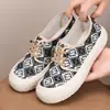 Zapatos de Mujer para Primavera y Otoño, Alpargatas Versátiles Estilo Chanel, Zapatos de Tela a la Moda y Ligeros Estilo Antiguo con Suelas Blandas, Cómodos para Madres, Venta al por Mayor