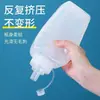 Botella exprimible de gran calibre, estilo japonés, con tapa y boca puntiaguda, ideal para cocinar, para salsa de miel y ketchup.