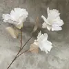 Quatro Grandes Árvores de Algodão de Bombax Nº 2, Três Grandes Árvores de Algodão de Bombax para Decoração de Fundo de Arranjo de Flores para Chão de Casamento, Adereços de Fotografia, Flores Artificiais de Algodão de Bombax