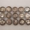 Artesanato Antigo: 15 Tipos de Moedas Comemorativas de Prata Russas da URSS de 1945, Diâmetro Aproximadamente 31 Mm, Peso Aproximadamente 13 Gramas