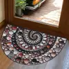 Tapetes de Chão Semicirculares Americanos para Entradas, Tapetes de Porta Resistentes a Manchas, Tapetes Decorativos Retrô de Fácil Cuidado - Amazon Temu Dropshipping