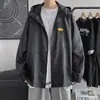 Chaqueta Protectora Solar para Hombre, Versátil, Holgada, Chaqueta Casual Delgada de Verano, Sudadera con Capucha, Marca de Moda, Estilo Hong Kong, Artículo Popular