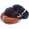 Cuerda de piel de vaca pura accesorios DIY color negro marrón cuerda redonda de piel de vaca piel de vaca real multi-especificación