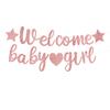 Banner de Bienvenida para Baby Shower Transfronterizo Niño Niña Fiesta Banner de Revelación de Género Banner de Letras