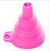 Embudo de silicona, mini embudo telescópico plegable, para verter aceite, boca ancha, para fugas de vino, para cocina, hogar, batidor de vino, embudo pequeño.