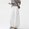 Pantalones deportivos largos casuales tipo jogger de peso pesado estilo americano con patchwork, para hombre, modernos, nuevos, de corte recto ancho, holgados