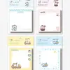 Caderno com Notas Adesivas Miffy Rabbit N-time da Mipin Stationery para Alunos do Ensino Fundamental, Páginas Coloridas, Rilakkuma, Hello Kitty, Notas Adesivas de Alto Valor