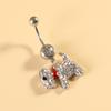 Serie Animal Acero Inoxidable Personalizado Espátula Anillo Umbilical Uña Festiva Uña de Gato Hebilla para Uñas Joyería para Perforaciones