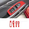 Adequado para Mazda 3 Angkesaila vermelho brilhante painel de câmbio do controle central acessórios de decoração para modificação interior do carro