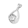 Colgante de Circonita Gota de Agua para Mujer Collar de Diamante Único de Alta Gama Colgante Exquisito Colgante Único Accesorios DIY Sin Cadena