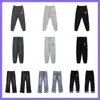 Pantalones Largos Casuales Unisex con Estampado de Letras Logo y Cordón Estilo Básico Tinta Salpicada Ropa de Pareja