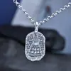 Nuevo Colgante Vintage Personalizado de Plata de Ley 925 con Cobre Incrustado Joyería de Tíbet Moda Colgante Lateral Torre Pequeña Nube Trasera Accesorios