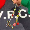 Collar de Cuentas Estrella de Manzana Color Dopamina Nuevo 2025 Celebridad Cibernética Lujo Ligero Nicho Verano Cadena Clavícula Colorida