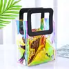 Celebridade da Internet Bolsa de Mão Transparente em PVC a Laser Bolsa Tote em TPU para Doces de Casamento Presente Bolsa de Mão para Casamento