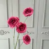 Nuevas flores artificiales de rosa burbuja de 4 cabezas para bodas, decoración de salón de bodas, flores para pasillo, decoración de hotel y hogar, flores artificiales