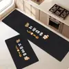 Tapete de Piso de Cocina de Dibujos Animados, Tapete para Pies Absorbente de Lodo de Diatomeas de Secado Rápido, Tapete para Pies Absorbente de Aceite y Anti-Manchas, Resistente a la Suciedad, Resistente al Desgaste, Alfombra Fácil de Limpiar