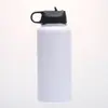 Garrafa Espacial Estilo Americano de Grande Capacidade Transfronteiriça 32oz Aço Inoxidável com Isolamento a Vácuo Copo para Uso Externo com Canudo Garrafa de Água Esportiva Portátil