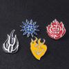Broche Periférico de Animación de Cuatro Colores Insignia Metálica de Dibujos Animados con Goteo de Aceite Regalo para Estudiantes Accesorios Más Vendidos Transfronterizos
