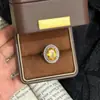 Nuevo Conjunto de Tres Piezas de Amazon de Pendientes, Anillos y Collares de Diamante Amarillo Ascher, Diseño Ovalado Juegos de Joyería para Mujer