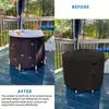 Venta Caliente Transfronteriza Cubierta Negra para Tina Cubierta Impermeable a Prueba de Polvo y Protección Solar para Tina de Patio al Aire Libre