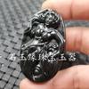 Colgante de Jade Jigong de Hotan Moyu de Xinjiang Jade Serpentina Guanyin Cruz Jarrón Colgante Tarjeta