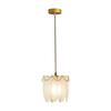 Penas de pérola francesa Pastoral romântica bonita quarto principal cabeceira pequeno lustre simples retro bar candeeiro de mesa