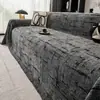 Manta de Sofá Estilo Retro de Pelo de Camello para Todas las Estaciones, Cojín Antideslizante para Asiento, Resistente a Arañazos de Gato, Funda de Sofá de una Pieza con Borlas