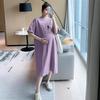 Vestido de maternidad de verano muy vendido en Internet, moda popular, vestido casual de talla grande, camiseta de verano, falda larga por encima de la rodilla