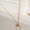 Collar de Cuerno de Luna Nuevo, Simple y Elegante Transfronterizo
