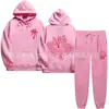 Vendas Diretas Transfronteiriças Outono e Inverno Novo Moletom com Capuz Estampado Tendência Manga Longa Calça Reta Solta Homem Tendência Japonesa
