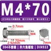 M3-M33 Em Estoque Aço Inoxidável 304 Parafusos Estendidos 2205 Hastes Rosqueadas Mm316 Parafusos Sextavados Externos 2507