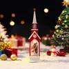 Porta lápices de Santa Claus con luz nocturna, nuevo producto transfronterizo, decoración creativa para Nochebuena, regalo para niños, venta al por mayor