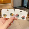 Brincos de Borboleta de Cristal com Pedras de Diamante Estilo Coreano Design Exclusivo Versátil Brincos de Luxo Leve Delicados para Mulheres