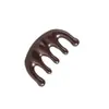 Pente de Massagem para Batida de Pontos de Acupuntura do Corpo Inteiro, Puxão de Tendões, Gua Sha, Pente de Dentes Largos para Uso Doméstico, Cabeça Espessada Massagem Cinco Dentes Pente de Madeira para Meridianos