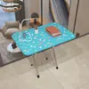 Mesa Plegable, Rectangular, de Patas Altas, Mesa Plegable, Mesa de Comedor Retráctil Pequeña para el Hogar, Mesa Sencilla y Minimalista para Dormitorio