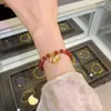 Pulsera deabalorios de vidrio del Año del Caballo del Zodíaco 2026 para Mujer, de Alta Gama, Exquisita, Versátil y Elegante, Regalo para Novia