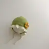 Chapéu infantil fofo para proteger as orelhas no outono e inverno, adorável chapéu de lã tricotada para bebê, chapéu de pinguim que faz barulho, quente e à prova de vento