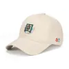 Nueva Gorra de Béisbol Nacional de Moda Bordada Sombrero de Sol para Primavera y Otoño Protección Solar Juvenil Gorra Suave de Copa Superior Gorra Casual Versátil Transfronteriza