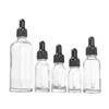 En stock mayoreo nuevo alta gama salón de belleza aceite esencial botella vacía cosmética esencia loción pequeña botella de muestra de vidrio