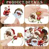 Decorações de Natal do Papai Noel Enfeites de Árvore de Natal de Madeira Decorações Pretas Penduradas para Festa de Natal