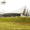 Estructura de membrana atirantada de estadio de gran luz antisísmica resistente al viento resistente a la nieve materiales transparentes de PVC y PTFE