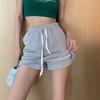 Falda línea A con cordón para mujeres pequeñas Verano 2025 Nuevo estilo coreano Casual Versátil Cintura alta Look adelgazante Culottes cortos