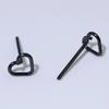 Pendientes de acero inoxidable sencillos y compactos de estilo coreano para mujer, de alta gama, elegantes y a la moda, con forma de corazón hueco.