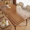 Protetor de Mesa Transparente de Vidro Macio Toalha de Mesa Retangular Impermeável e à Prova de Óleo Sem Lavagem PVC Espessado Protetor de Mesa de Jantar Protetor de Mesa