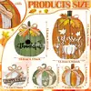 Cartel Decorativo Popular de Calabaza de Madera Transfronterizo, Decoración Colgante Creativa de Puerta de Otoño de Cosecha Rústica de Granja