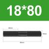 Parafuso de dupla face classe 8.8 parafuso de dupla face GB901 comprimento igual estendido dente de dupla face M8M10M12M16M33M36