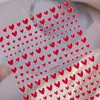 Pegatinas para Uñas de Corazón Personalizables, Lote Mixto de Varios Estilos, Corazón de Color Sólido Simple Versátil Plano, Pegatinas para Uñas DIY Estilo Dh