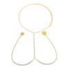 Europeu e Americano Moda Novo Strass Suporte De Peito Puro Desejo Hot Girl Full Diamond Neck cadeia do corpo Peito cadeia cadeia do corpo